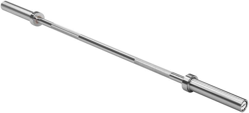 Tiesi olimpinė strypas su guoliais, olimpinė štanga su guoliais 150cm 12.5kg REBEL ACTIVE