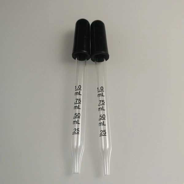Oem Tiesus stiklinis lašintuvas - 1 ml - stiklinė pipetė - lašintuvas