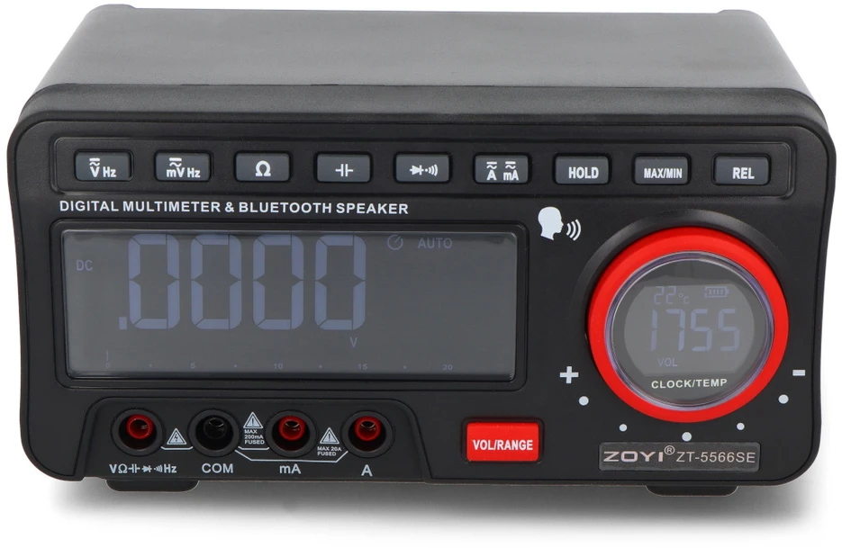 Tikrasis RMS multimetras su Bluetooth garsiakalbiu - ZOYI ZT-5566S