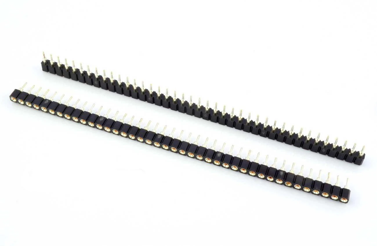 Ilgos vienos eilės SIP40 jungčių juostos 2.54mm