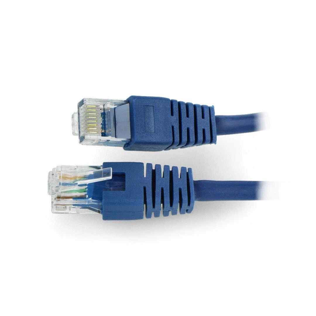 GEMBIRD PP12-0.25M/B Gembird patchcord RJ45, cat.5e, UTP, 0.25m, mėlynas
