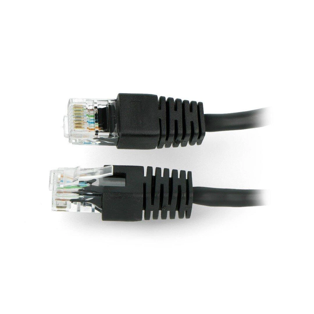 Gembird Cablexpert | Komutacinis laidas Cat.5e UTP 0.25m | Juodas RJ-45 | RJ-45