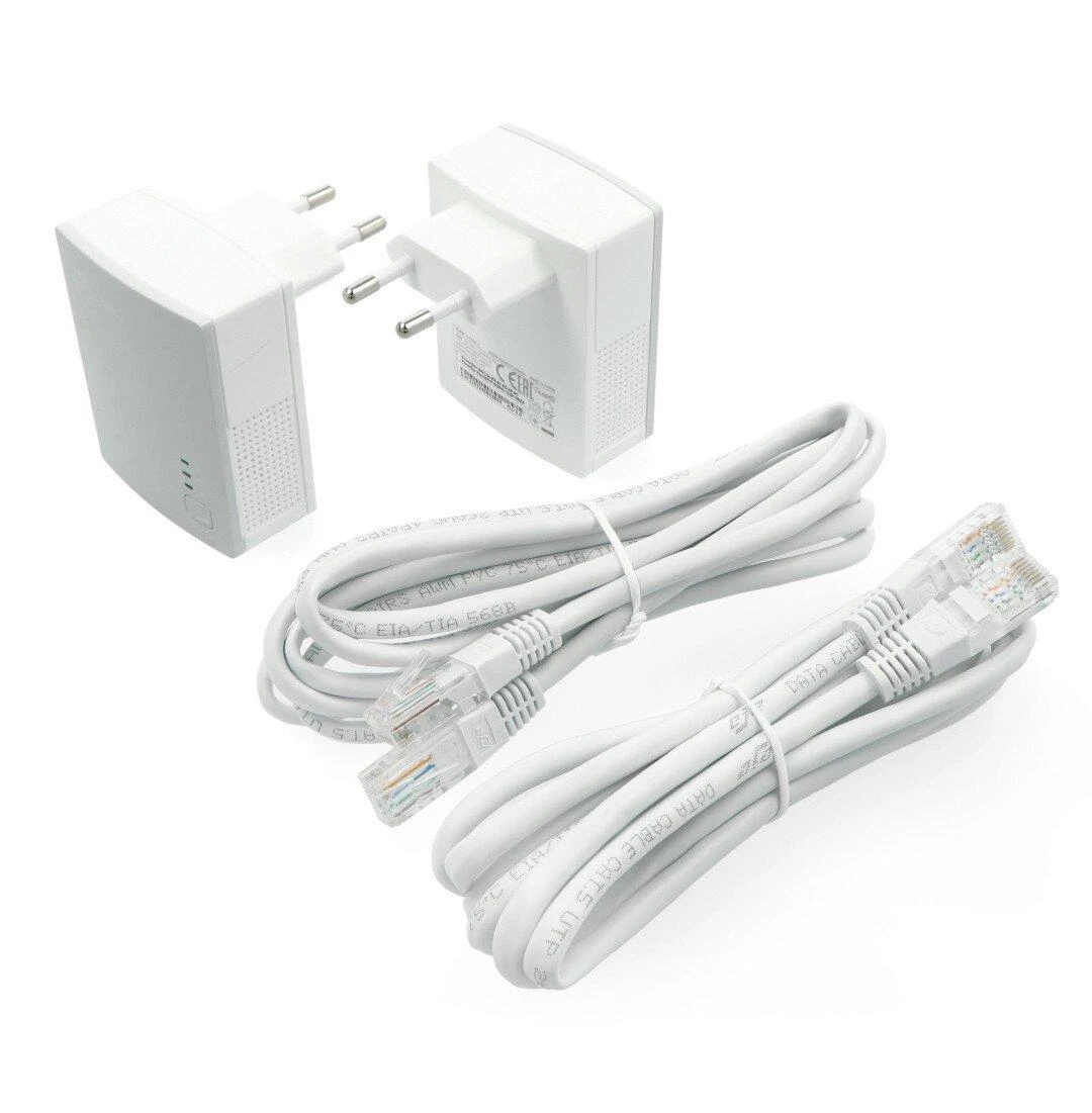 TP-LINK AV500 Nano Powerline Ethernet adapterio rinkinys, itin kompaktiškas dydis, 500 Mbps Powerline duomenų perdavimo sparta, 100 Mbps Fast Ethernet, HomePlug