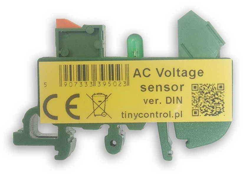 Tinycontrol – 230 V kintamosios srovės tinklo įtampos buvimo jutiklis – skirtas DIN bėgeliui