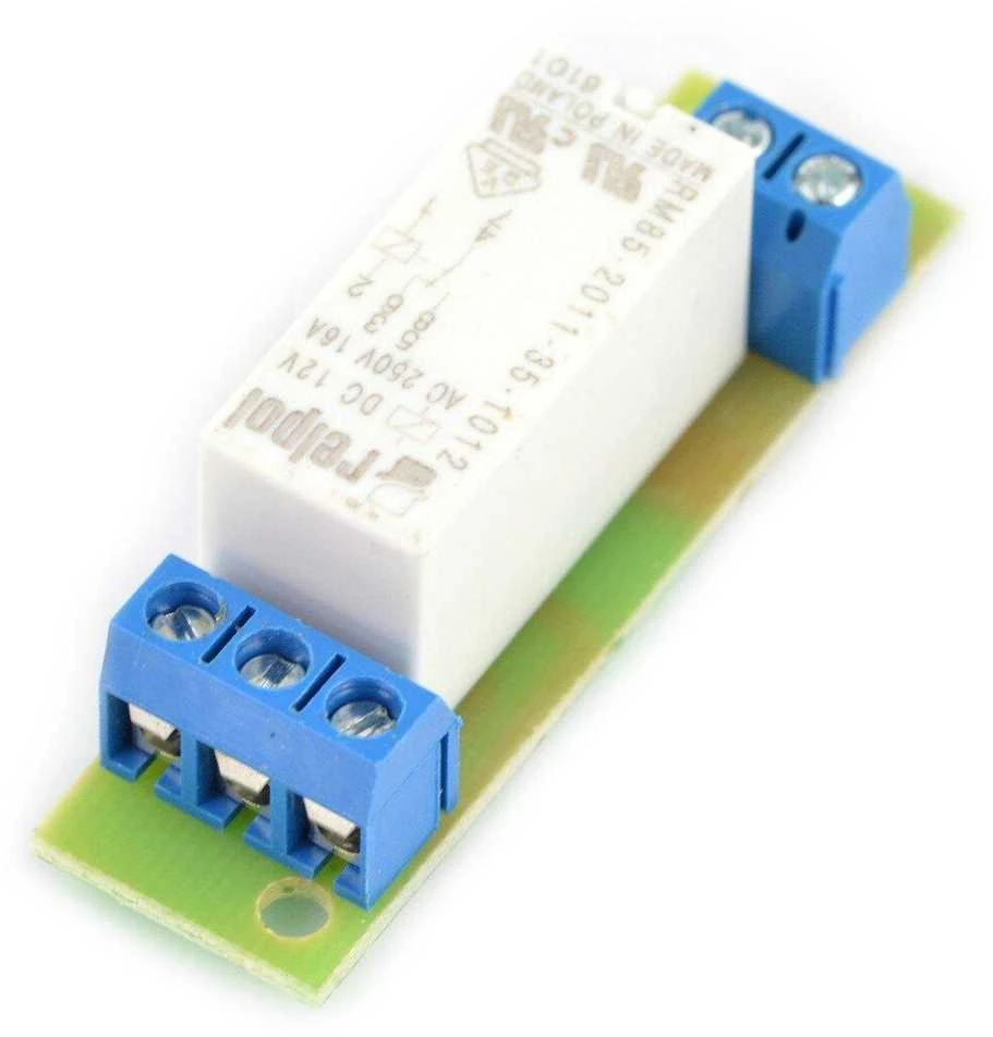 Tinycontrol GSMKON-101 - relės plokštė 1x 16A / ritė 12V GSM / LAN valdikliui