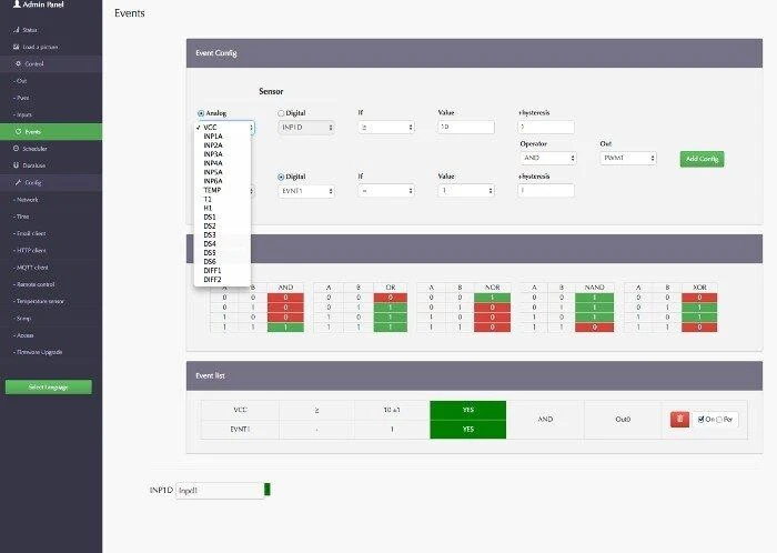 Tinycontrol LANKON-008 - LAN valdiklis V3.7 - skaitmeninis įvesties / išvesties / 1 laido / I2C