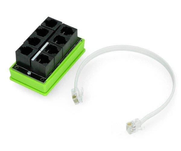 Tinycontrol RJ12 skirstytuvas su 8 jungtimis