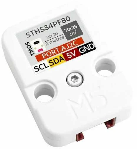 M5Stack STHS34PF80 jutiklio modulis su I2C kontaktais