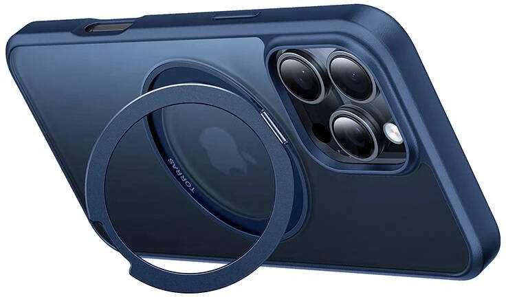Torras Ostand Pro dėklas, skirtas iPhone 16 ProMax (mėlynas)