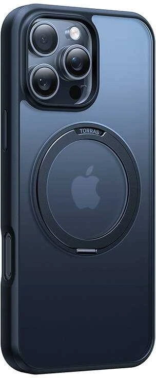 Torras Ostand Pro dėklas, skirtas iPhone 16 ProMax (juodas