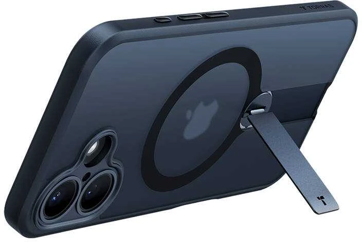 Dėklas Torras Pstand Spin Case, skirtas iPhone 16 Plus (juodas)