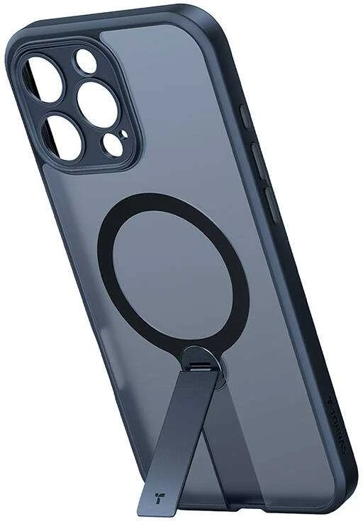 Dėklas Torras Pstand Spin Case, skirtas iPhone 16 Pro (juodas)