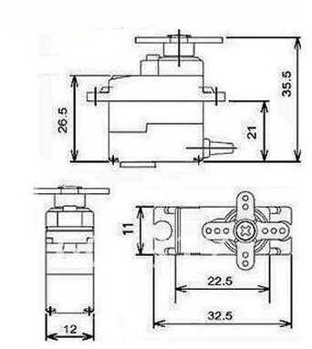 Tower Pro MG-90S servo – 13g – 1.8kg/cm – metalinė pavara – mikro