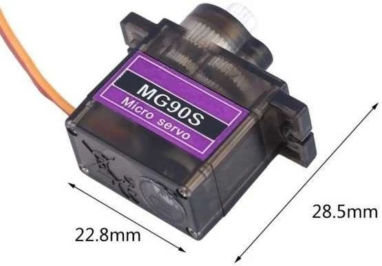 Tower Pro MG-90S servo – 13g – 1.8kg/cm – metalinė pavara – mikro