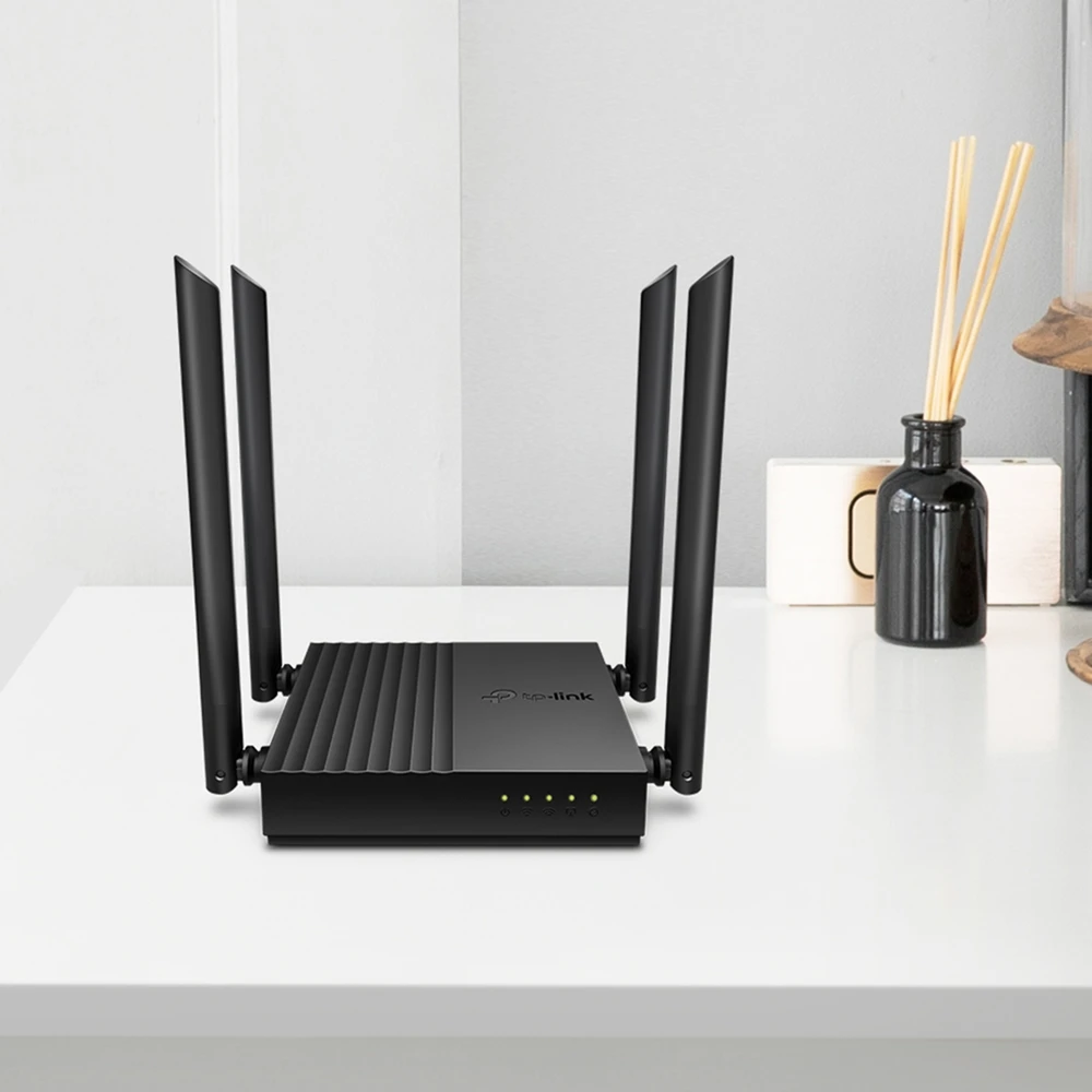 TP-Link AC1200 Dviejų juostų Wi-Fi Maršrutizatorius su MU – MIMO, 300 Mbps esant 2,4 GHz + 867 Mbps esant 5 GHz