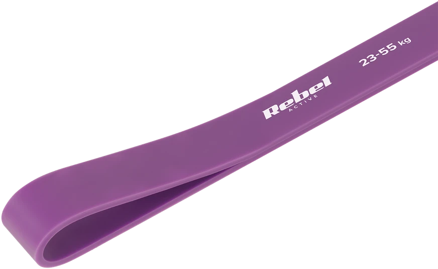 Guma TPE mankštos juosta – „Power Band PT-4“, violetinė, 20–45 kg, REBEL ACTIVE