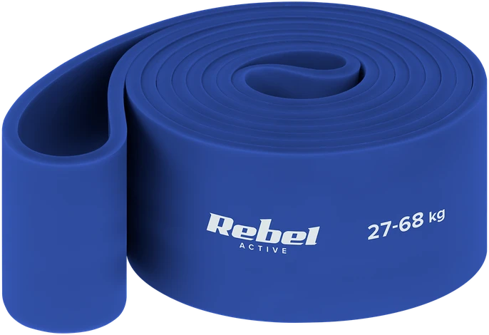 TPE mankštos juostų rinkinys - Power Band PT-S7, 4-82 kg, 7 TPE juostos, REBEL ACTIVE