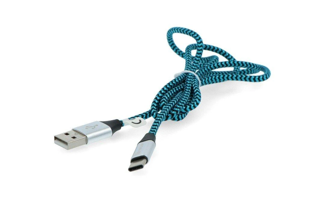 TRACER TRAKBK46266 Cable USB 2.0 TYPE-C A Male - C Male 1.0m juodas-mėlynas