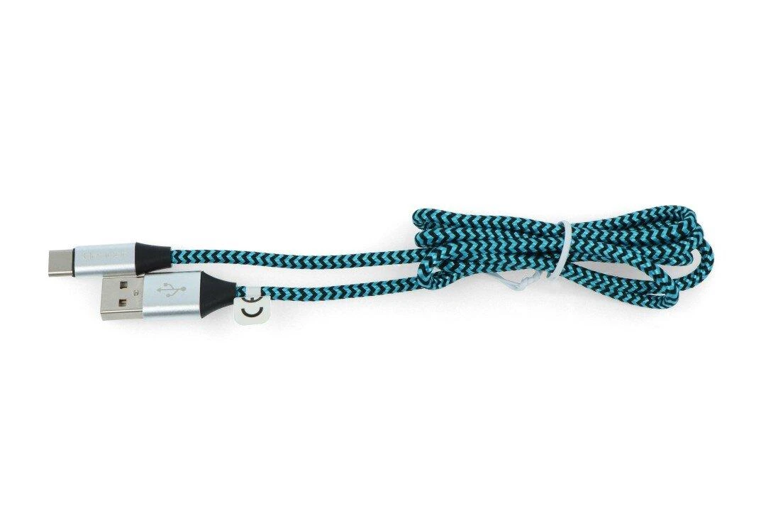TRACER TRAKBK46266 Cable USB 2.0 TYPE-C A Male - C Male 1.0m juodas-mėlynas