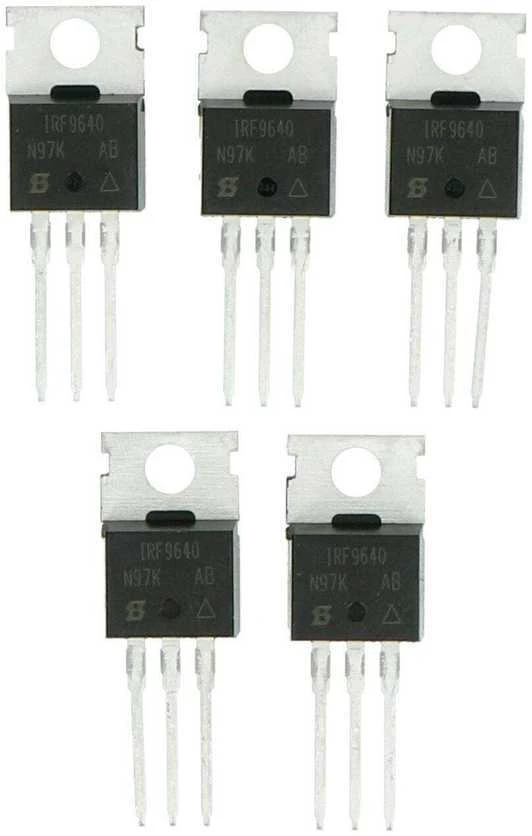 P-MOSFET IRF9640 tranzistoriai TO-220, 5 vnt