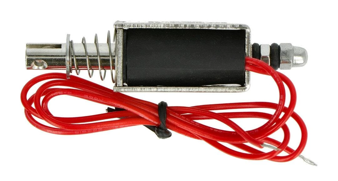 12V traukiamasis elektromagnetas su spyruokle