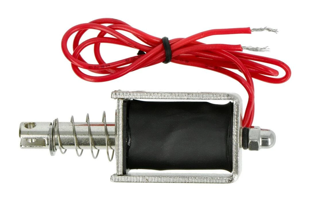 12V traukiamasis solenoidas su spyruokle
