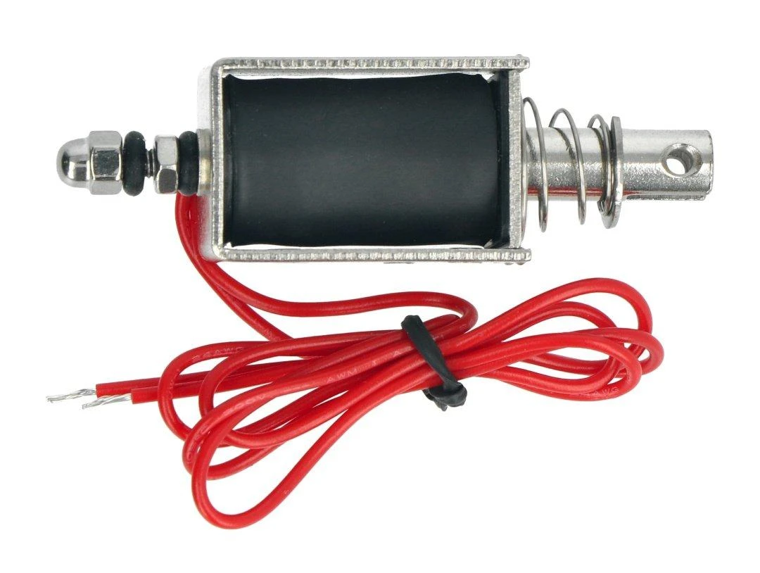 12V solenoidas su grąžinimo spyruokle