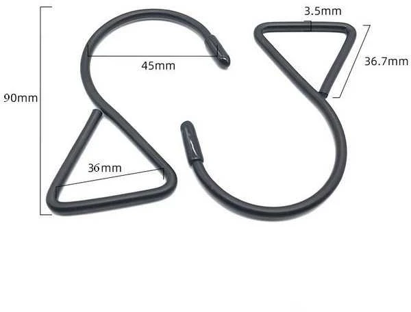 Oem Trikampis kablys - S tipo - 90mm - metalinis kablys