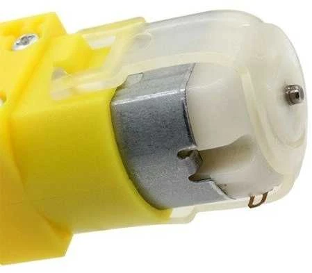TT variklis robotui su 1:120 pavara - tiesus tipas - DC 3-6V - 50RPM