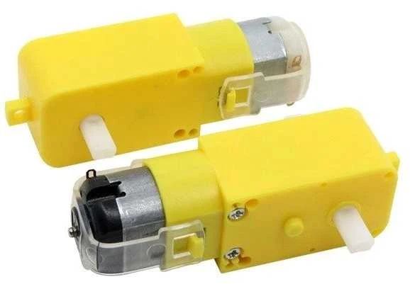 TT variklis robotui su 1:120 pavara - tiesus tipas - DC 3-6V - 50RPM