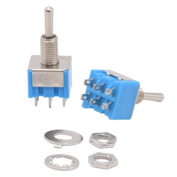 Oem Tumblerinis jungiklis - 6A - 125V - 2 padėtys - MTS-202 - 6 kontaktų