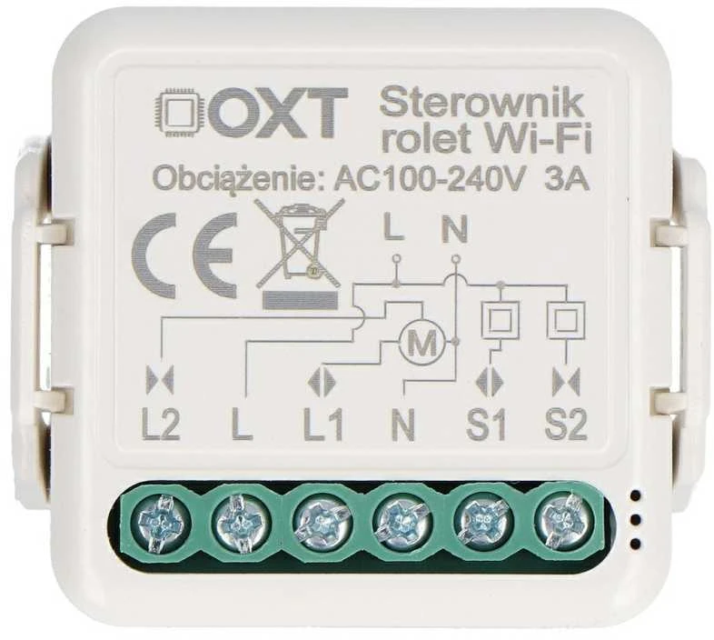 Tuya – 230V WiFi roletų valdiklis – Android/iOS programa – OXT T227