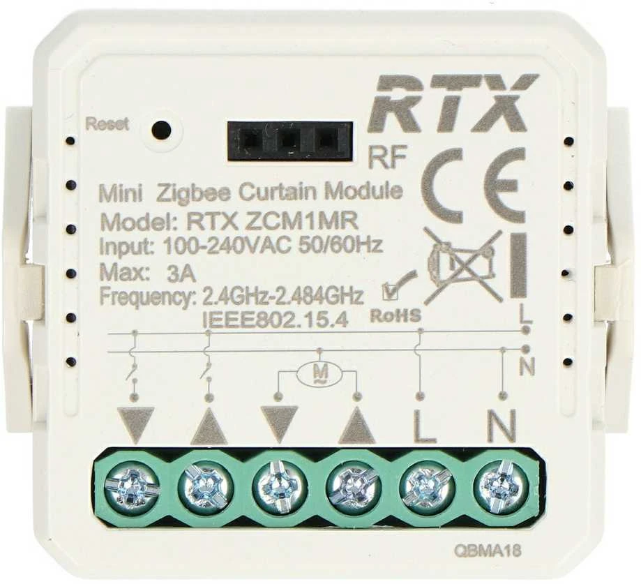 Tuya – įmontuotas roletų valdiklis ZigBee – Android/iOS programa – RTX ZCM1MR