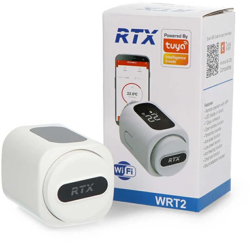 Tuya – išmani WiFi termostatinė galvutė – RTX WRT2