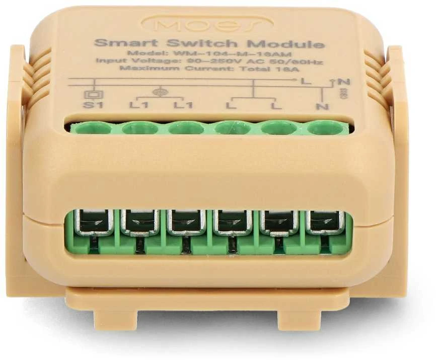 Tuya – mini WiFi siųstuvas su energijos matavimu – Android/iOS programa – Moes WM-104-M-16AM
