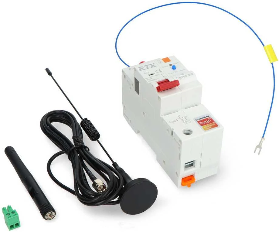 Tuya – reguliuojamas ZigBee saugiklis su energijos skaitikliu – 2A–63A – RTX ZCB63-1P