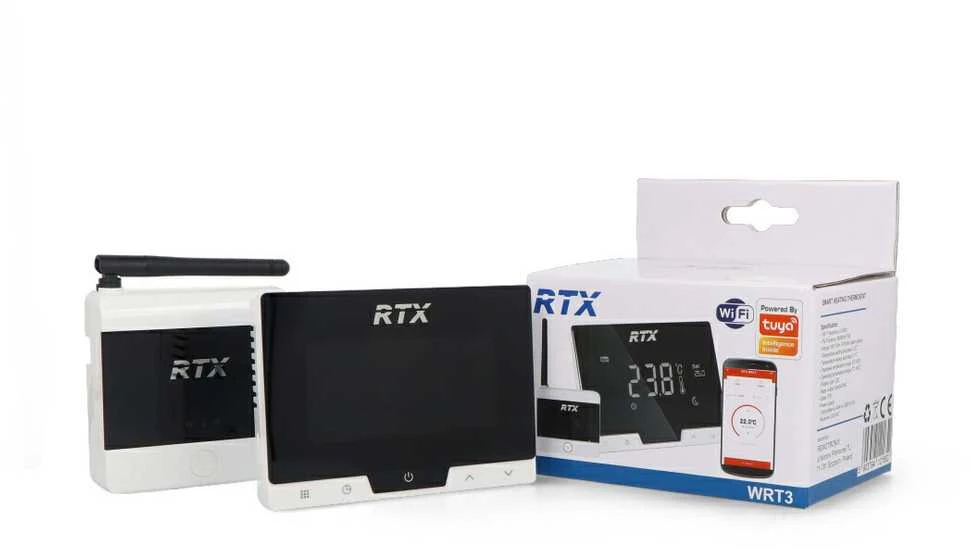 Tuya – šildymo valdiklis su LED ekranu – WiFi – Android/iOS programa – RTX WRT3