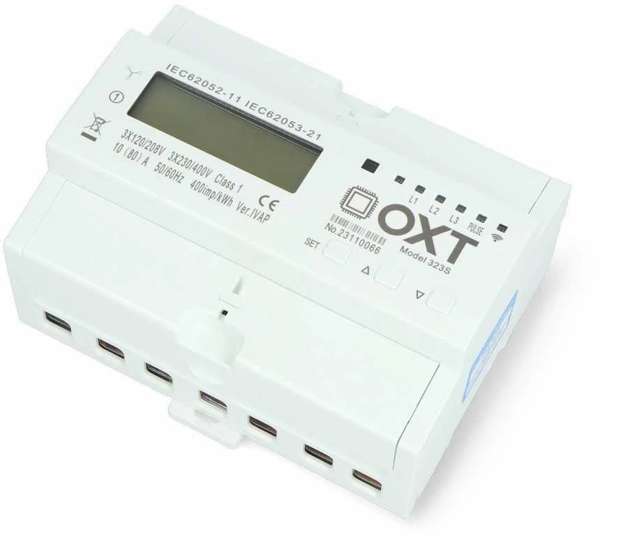 Tuya – trifazis dvikryptis energijos skaitiklis – WiFi – Android/iOS programa – OXT T323S