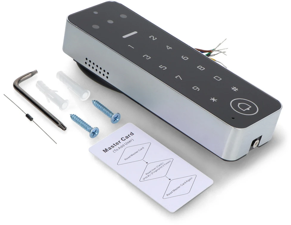 Tuya - vaizdo domofonas su RFID prieigos kontrole ir PIN kodu - WiFi - RTX WDV4