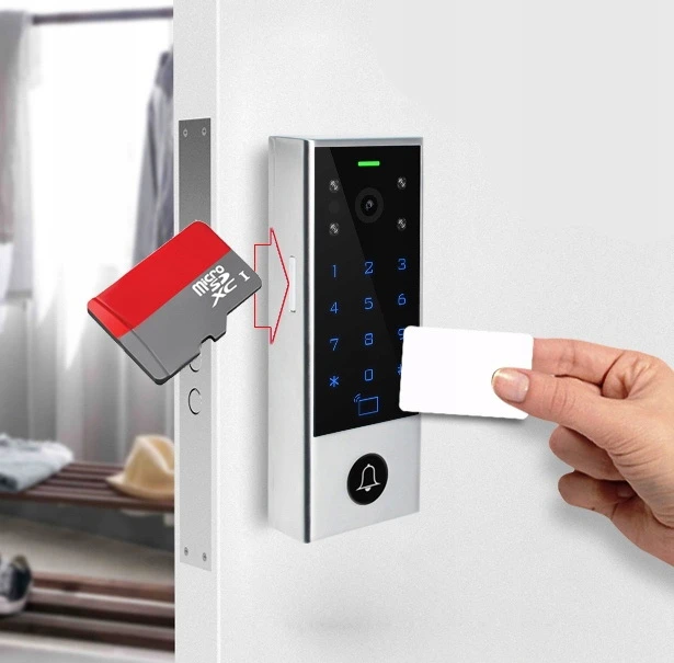 Tuya - vaizdo domofonas su RFID prieigos kontrole ir PIN kodu - WiFi - RTX WDV3