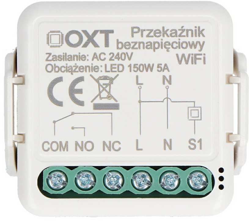 Tuya – vieno kanalo mini be įtampos relė – WiFi – Android/iOS programa – OXT T210