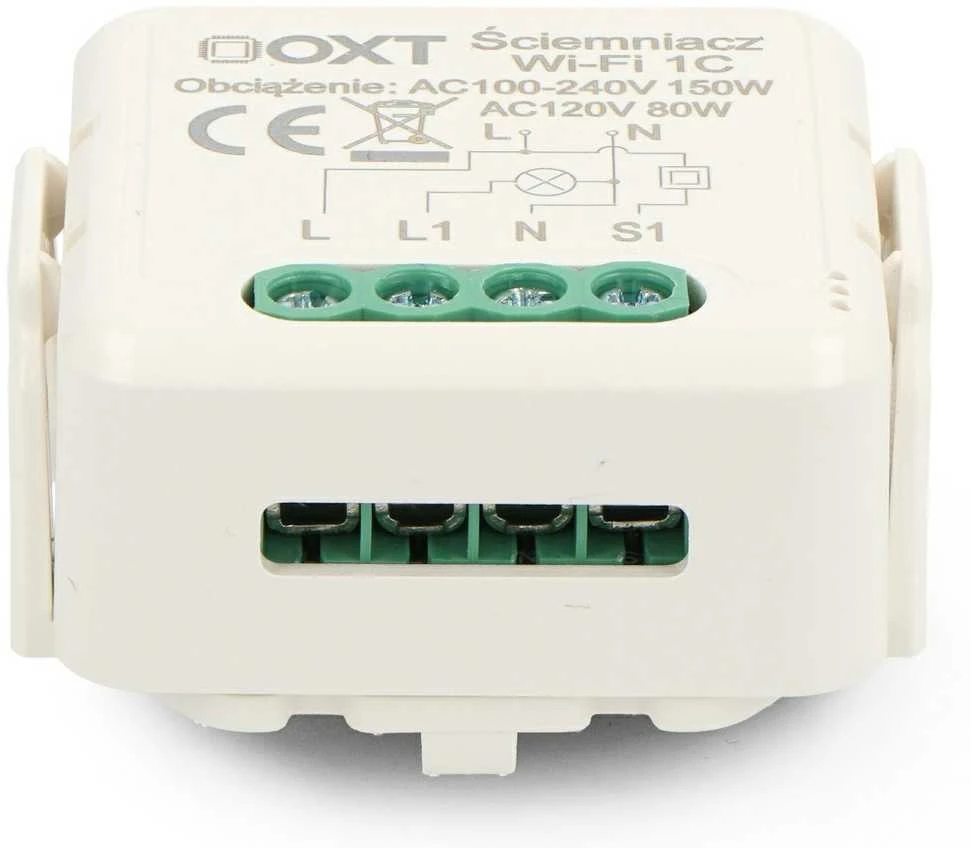 Tuya – vieno kanalo mini WiFi apšvietimo valdiklis – Android/iOS programa – OXT SWT24