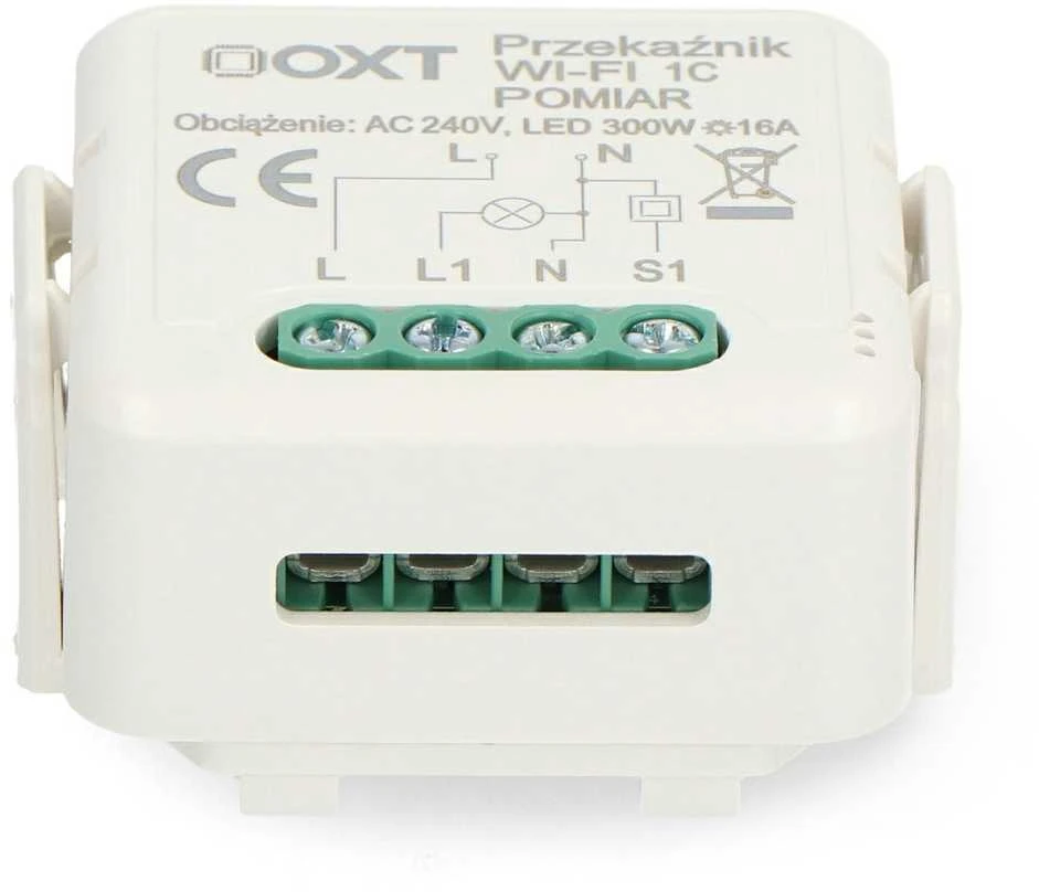 Blebox Tuya – vieno kanalo mini WiFi relė – Android/iOS programa – OXT SWT21P