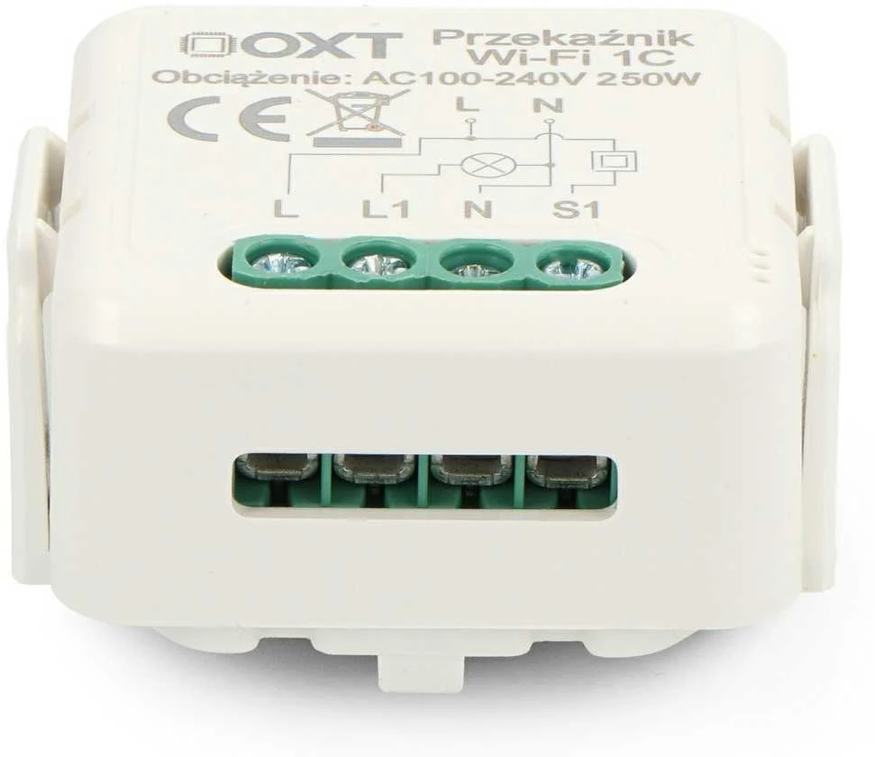 Tuya – vieno kanalo mini WiFi relė – Android/iOS programa – OXT T221