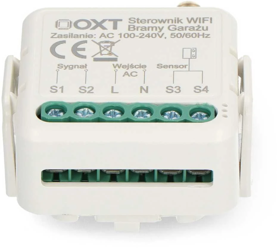 Tuya – vieno kanalo WiFi vartų valdiklis su antena ir jutikliu – Android / iOS programėlė – OXT T211G