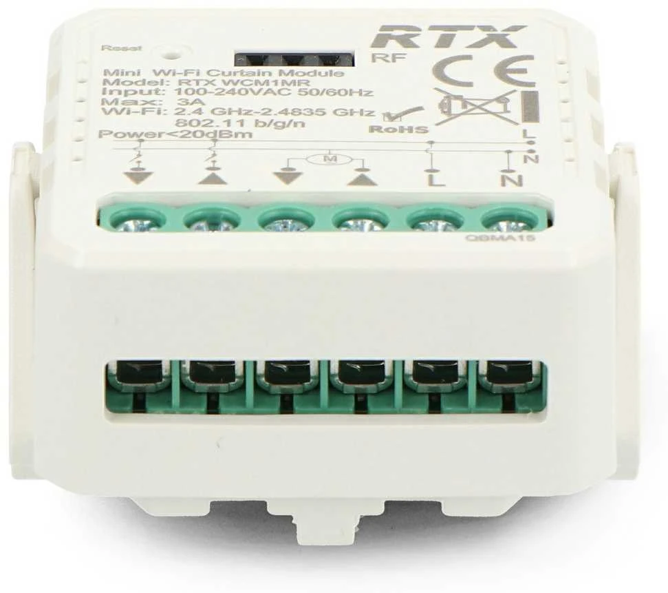 Tuya – WiFi/Bluetooth įmontuotas roletų valdiklis – Android/iOS programa – RTX WCM1MR