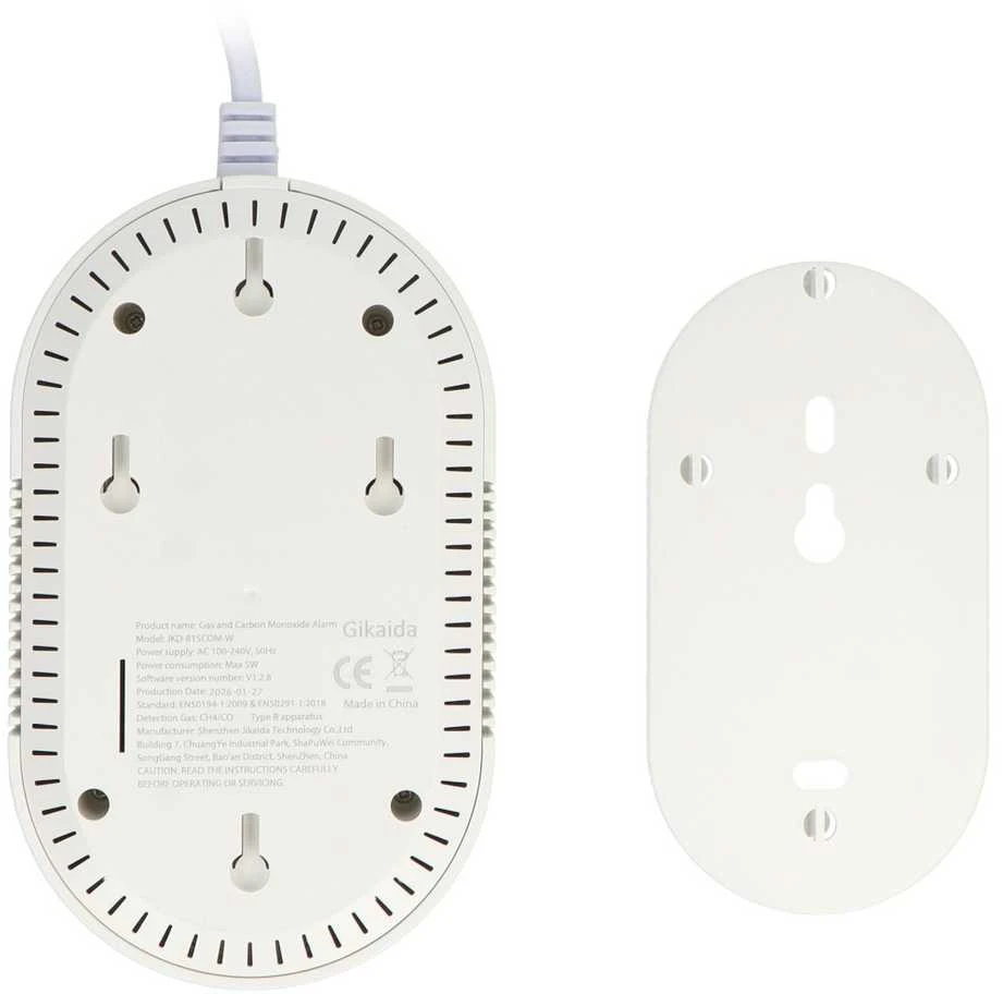 Tuya – WiFi dujų ir anglies monoksido jutiklis – RTX WGCS1