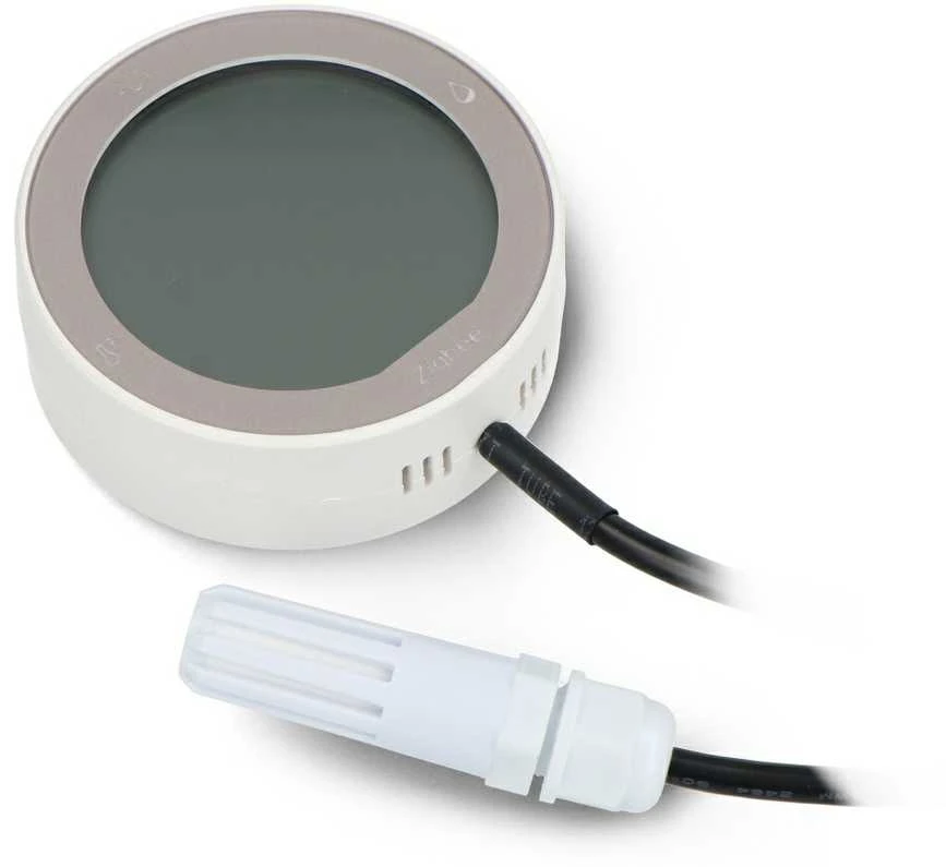 Tuya – ZigBee temperatūros ir drėgmės jutiklis – LCD ekranas + išorinis zondas – RTX ZTHS3