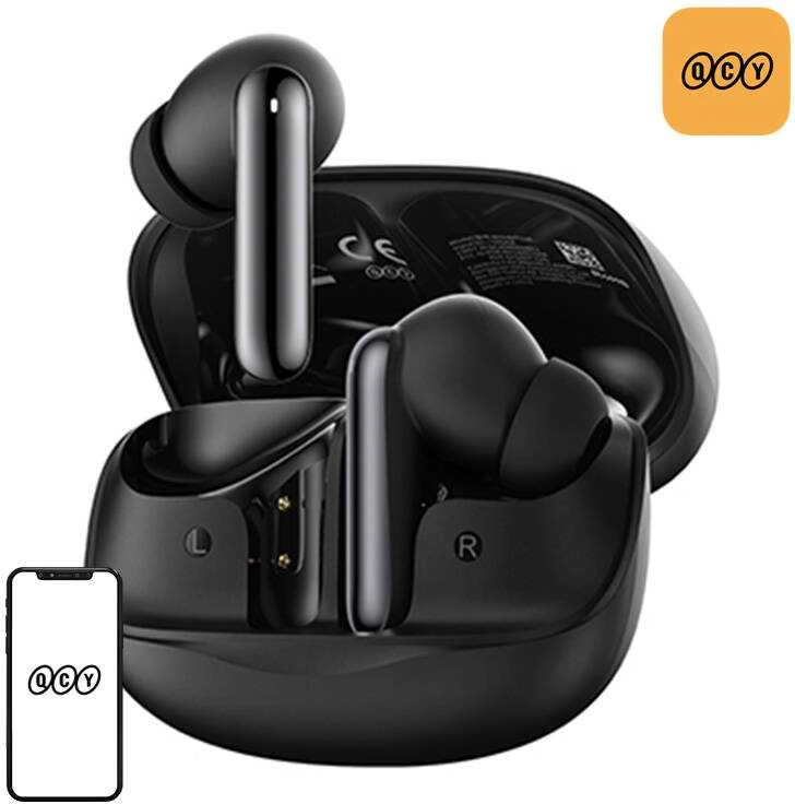 QCY Melobuds N50 Ausinės with ANC IPX4 Bluetooth 5.4 - Juodas