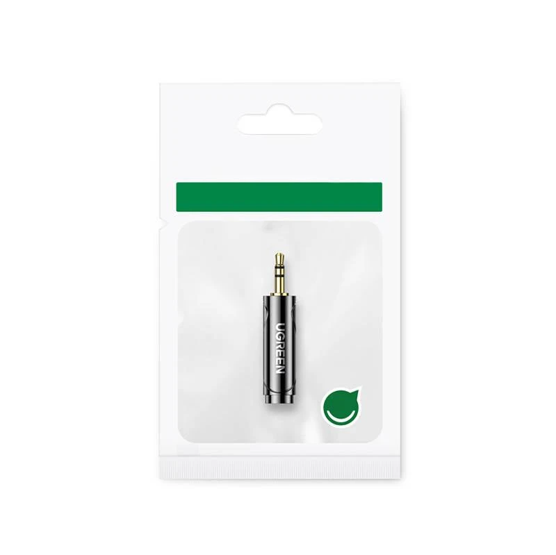UGREEN adapteris / adapteris 3.5 mm-es lizdas-ről 6.5 / 6.35 mm-es mini jack-re (szürke)